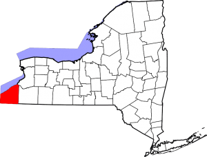 map of chautauqua county