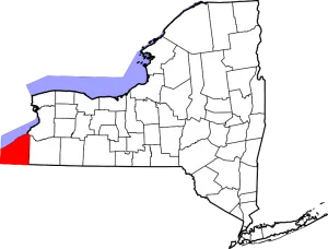 map of chautauqua county