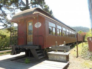 north pacific coast railroad wooden coach railcar