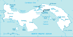 isthmus of panama map