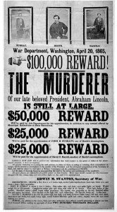 john wilkes booth wanted poster