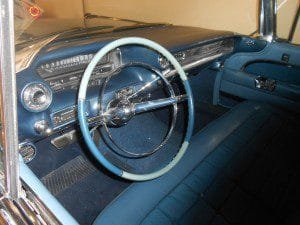 1959 Cadillac Sixty Special front interior