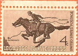 pony express postage stamp