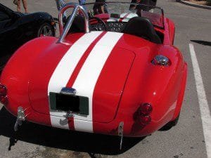 Shelby Cobra classic racing stripes