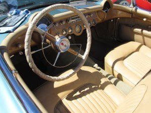 1954 Chevy corvette interior