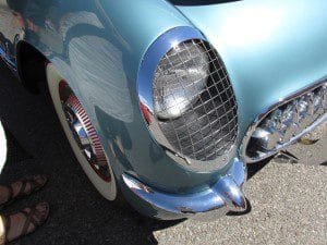 1954 Chevy corvette headlamp