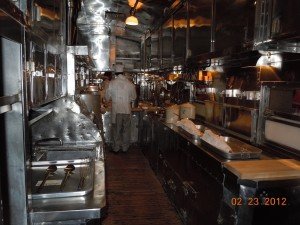 santa fe railroad dining car kitchen