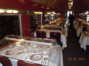 santa fe railroad dining car china