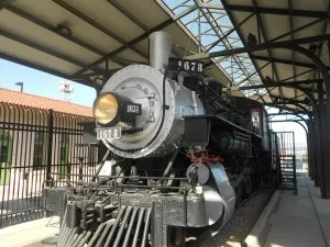 Southern Pacific steam locomotive exhibit in Tucson Arizona southern pacific steam locomotive exhibit