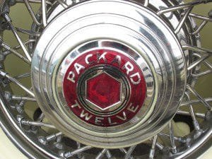 packard twelve hubcap