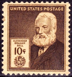 alexander graham bell postage stamp
